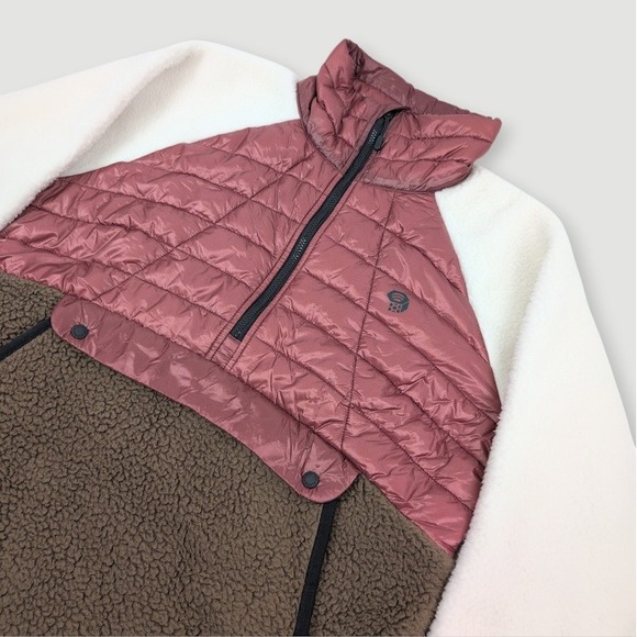 Mountain Hardwear Jackets & Blazers - Mountain Hardwear Altius Hybrid 1/2 Zip Pullover Womens Medium Sherpa Puffer